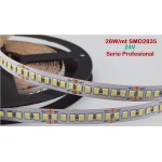 Tira LED 5 mts Flexible 24V 130W 1200 Led SMD 2835 IP20 Blanco Neutro, Serie Profesional Tira LED 5 mts Flexible 24V 130W 1200 Led SMD 2835 IP20 Blanco Neutro, Serie Profesional
